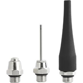 FIRSTINFO A1856R 3-Piece Nozzle Set (Tilted Soft Nozzle + Safety Nozzle + Inflator) for FIRSTINFO Air Blow Guns