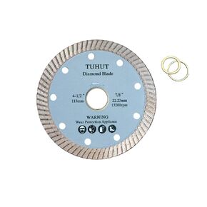 Diamond Saw Blade Turbo Blade Super Thin Tile Blade, Diamond Cutting Wheel for Cutting ceramic tile Marble Granite Stone (1 pack)
