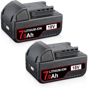 2 حزمة 7.0Ah بطارية ليثيوم أيون بديلة لأدوات ميلووكي M-18 بطارية 18 فولت in Kuwait
