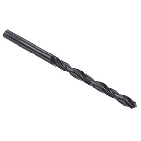 Twist Drill Bits, 0.2" Dia 3.4" Length, Black High Speed Steel Split Point Tip Straight Shank Drilling Bit - (Applications: for Steel Drilling)