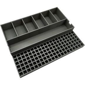 Impact bit holder insert for DEWALT Medium ToughCase (7 compartment + 120 bit)