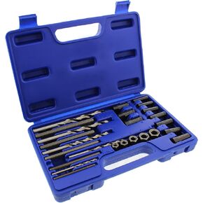 ABN Screw & Bolt Extraction 25-Piece Remover Tool Kit – Drill Bits, Extractor Pins, Drilling Guides, Extractor Nuts Set