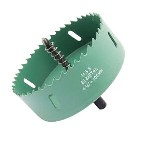Laiwei 4-1/8"(105mm) Bimetal Hole Saw Heavy Duty, HSS Hole Cutter Drill bit for with Arbor for Wood and Metal