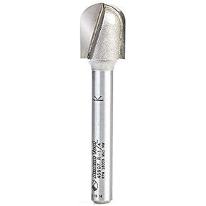 Amana Tool - 45907 Carbide Tipped Core Box 1/4 Radius x 1/2 Dia x 5/8 x 1/4" Shank