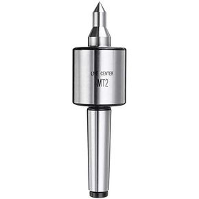 MT2 Long Spindle Live Center, 0.000197" High Accuracy 60 Degree Triple Bearing Live Center for Lathe Turning, Live Revolving Center High Precision Medium Turning Tools for Lathe Tailstock Machine