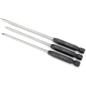 Traxxas 8716X Speed Bit Set, Hex Driver, 3-Piece Ball-End, 1/4' Drive