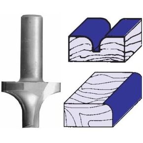 Whiteside Router Bits 2062 Plunge Round Over Bit with Plunge Point 1/2-Inch Radius and 9/16-Inch Large Diameter