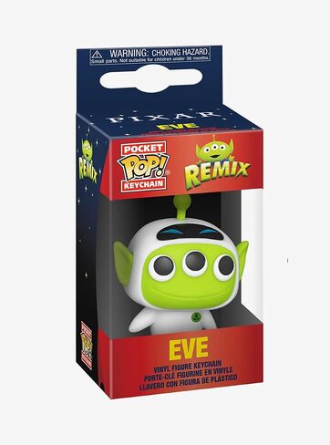 فانكو بوب! سلسلة مفاتيح: Pixar Alien Remix - Eve، متعددة الألوان، 2 بوصة in Kuwait