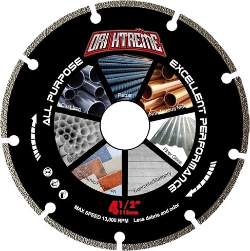 Diamond Cutting Wheel 9 x 7/8 inch for Metal, Cut Off Disc with 5000+Cuts on Rebar, Steel, Iron and INOX in Saudi Arabia