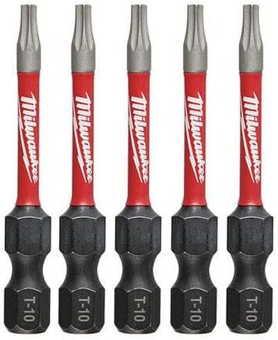 48-32-4682 لقم الطاقة Milwaukee T10 Torx Shockwave Impact 2 بوصة (5 قطع) in Saudi Arabia
