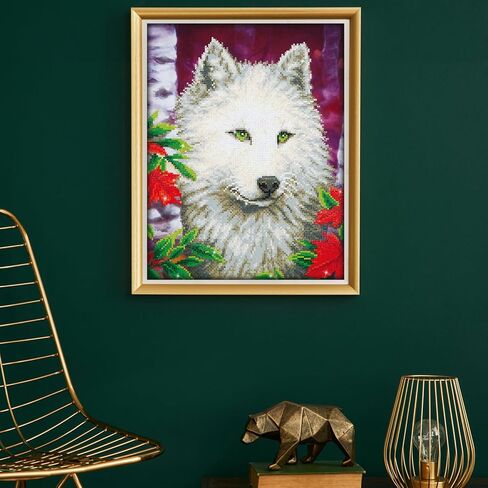 DIAMOND DOTZ ® - Lulu Llama، مثقاب جزئي، Dotz دائري، مجموعات طلاء الماس، مجموعات فنية ماسية للبالغين، فن الأحجار الكريمة، فن الماس، مجموعات Dotz الماسية، 16.5 بوصة × 12.6 بوصة in Kuwait