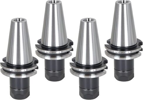4Pcs CAT40 ER20 Collet Chuck Set Collet Chuck Tool Holder Length 2.76 Inch Thread 5/8 Inch - 11 in Saudi Arabia