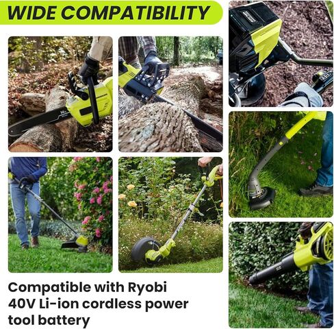 Munikind Replacement Battery for Ryobi 40V Battery 6000mAh OP40601 OP4050A OP4040 OP4030 OP4026A OP40201 ZROP4026 Battery Compatible with Ryobi Battery 40 Volt Cordless Power Tool RY40180 RY40200 in Kuwait