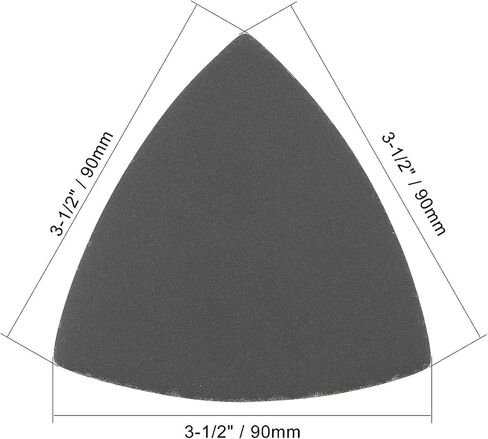 30 قطعة من وسادة الصنفرة المثلثة 180 حبيبة، وسادات صنفرة بخطاف وحلقة من كربيد السيليكون تناسب أدوات متعددة متأرجحة مقاس 3-1/2 بوصة، ورق صنفرة مثلث لزراعة الرمل الكهروستاتيكي للاستخدام الرطب والجاف in Kuwait
