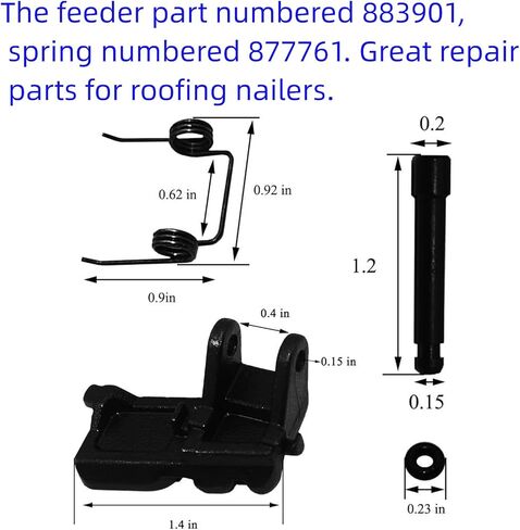 877-761 و 883-901 زنبرك التغذية 877-825 عمود التغذية 877-826 غسالة حلقة العمود لـ NV45AA NV45AB NV45AB2(S) NV45AB2 مع قطع غيار مسامير تثبيت لفائف التسقيف in Kuwait