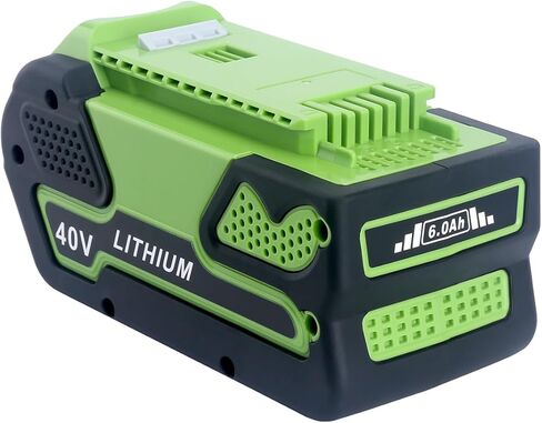 استبدال Lasica لبطارية Greenworks 40V 6.0Ah، متوافقة مع جزازة العشب Greenworks 29472 29462 بطارية وأدوات كهربائية 40 فولت G-MAX 24252 25322 21302 27062 MO40L4413 MO40L03 MO40B411 in Kuwait