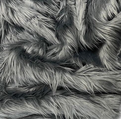 EOVEA Shaggy Faux Fur Fabric by The Yard - 180" X 60" Inch - Long Pile Fur - Fake Fur Materials - Soft & Fluffy Craft Fabric Supplies for DIY Arts & Crafts, Apparel, Costumes, Rugs in Saudi Arabia
