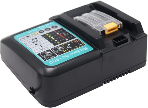 شاحن بطارية DC18RC متوافق مع بطاريات ليثيوم أيون Mk 14.4V 18V LXT BL1850 BL1840B BL1820 BL1815 BL1860 BL1430 BL1450 BL1830 18V شاحن بطارية المثقاب يستبدل DC18RD DC18RA DC18SD DC18SF in Kuwait