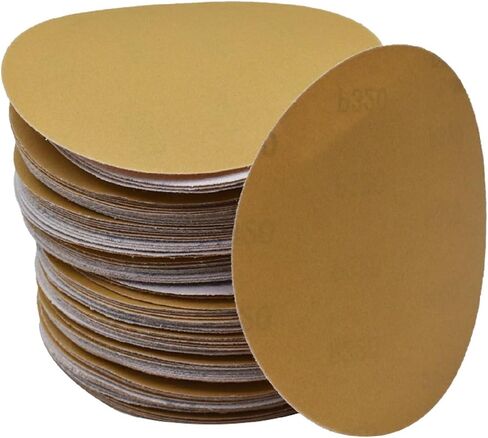 100 Pieces 6 Inches No-Hole Sanding Discs, 320 Grit Aluminum Oxide Sandpaper Discs Fit for Sanding Grinder Polishing in Saudi Arabia