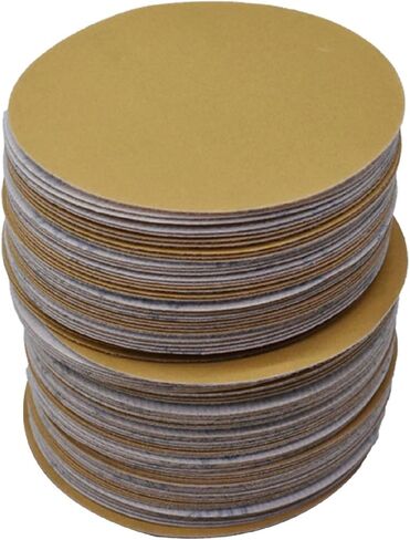 100 Pieces 6 Inches No-Hole Sanding Discs, 320 Grit Aluminum Oxide Sandpaper Discs Fit for Sanding Grinder Polishing in Saudi Arabia