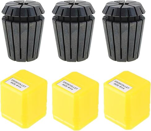 AnRui ER25 Collet Chuck 1/4" Spring Collet for CNC Engraving Machine Milling Lathe Chuck Tool, 3Pcs in Saudi Arabia