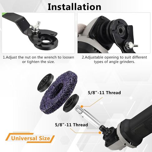 Mornajina 3 قطع 5/8"-11 خيط تمديد عمود تمديد طاحونة زاوية سميكة، 3 بوصة 3.9 بوصة 5.5 بوصة مجموعة قضبان توصيل طاحونة زاوية للتلميع ومطحنة الزوايا، إجمالي 637 جم (1.4 رطل)، فضي in Kuwait