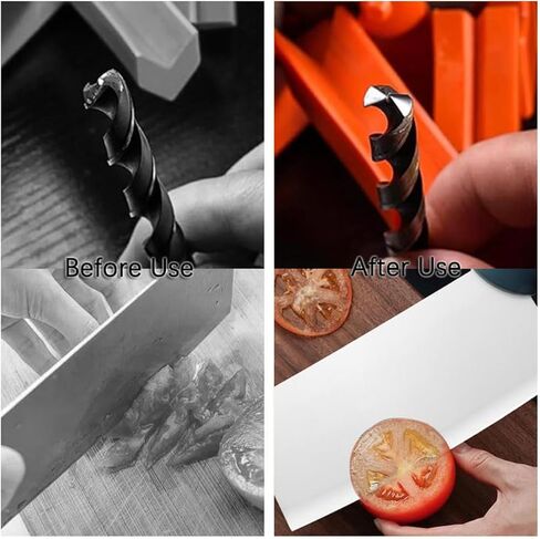 Drill Bit Sharpener, Multipurpose Drill Bits Grinding Sharpener for 5/64''- 5/8'' Bits, Diamond Grinding Blade Sharpening Stone Tool for High Speed Steel Carbide Cobalt Tin-Coated Drill Bits Knives in Kuwait