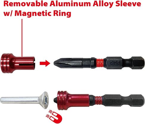 مجموعة لقم مفك براغي من تورين THT-5MTIB01-1، 5 قطع يد سداسية 1/4 بوصة، فولاذ مقاوم للطول 50 مم، مشقوق 6-8 in Kuwait