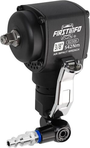 FIRSTINFO B2306US 3/8" Drive Palm Mini Air Impact Wrench, Side-Trigger, 400 ft-lbs. 6-Mode Control, Lightweight in Saudi Arabia