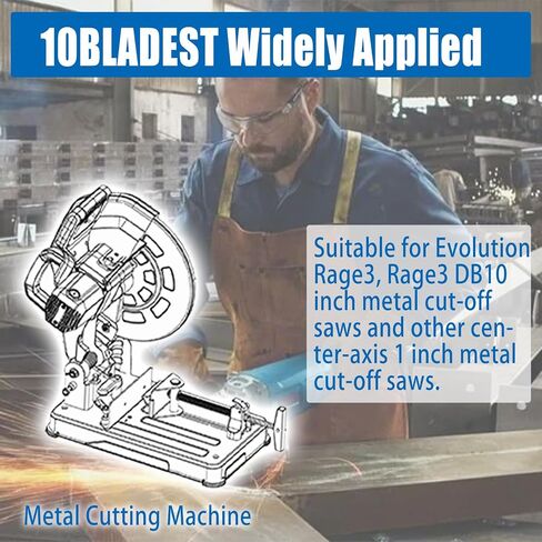 15-Inch Metal Cutting Saw Blade,Replacement for Evolution 15-Inch Metal Cutting Saw Blade,Compatible with Evolution S380CPS EVOSAW380 Metal Cutting Saw,15-Inch x 70 Teeth,1-Inch Center,3 Warranty in Saudi Arabia