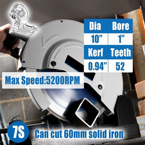 15-Inch Metal Cutting Saw Blade,Replacement for Evolution 15-Inch Metal Cutting Saw Blade,Compatible with Evolution S380CPS EVOSAW380 Metal Cutting Saw,15-Inch x 70 Teeth,1-Inch Center,3 Warranty in Saudi Arabia