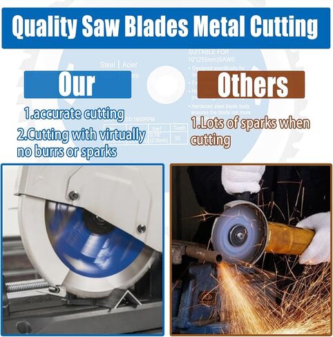15-Inch Metal Cutting Saw Blade,Replacement for Evolution 15-Inch Metal Cutting Saw Blade,Compatible with Evolution S380CPS EVOSAW380 Metal Cutting Saw,15-Inch x 70 Teeth,1-Inch Center,3 Warranty in Saudi Arabia