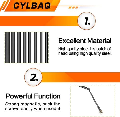 Hex Allen Key Bit Set, 10 PCS SAE Allen Wrench Drill Bit Set, S2 Steel S2 Steel Hex Bit Set, Magnetic Tips in Saudi Arabia