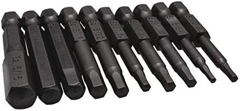 Hex Allen Key Bit Set, 10 PCS SAE Allen Wrench Drill Bit Set, S2 Steel S2 Steel Hex Bit Set, Magnetic Tips in Saudi Arabia