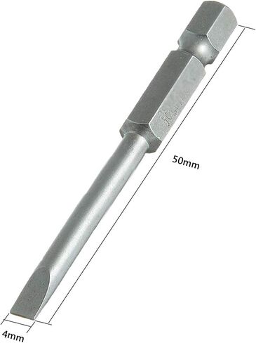 YXQ 4mm Slotted Screwdriver Bits 1/4 Hex Shank Flat Head for Power Tools 2 inch Length(10Pcs) in Saudi Arabia