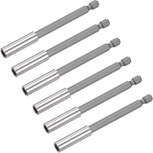 uxcell 6pcs 1/4 Inch Hex Shank by 3 Inch Magnetic Bit Holder Extension, Quick Release Screwdriver Drill Power Tool in Saudi Arabia