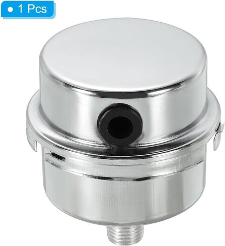 PATIKIL G1/2 Air Compressor Silencers Filter, Noise Reduction Intake Muffler for Generators, Blowers, Exhaust Ports, Silver Tone, Yellow in Saudi Arabia