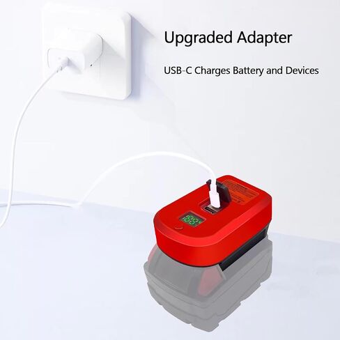 USB Charger for Milwaukee | M18 Phone Charger for Milwaukee M18 Battery | 18V Charger for Milwaukee Tools | M18 Fast Charger in Saudi Arabia