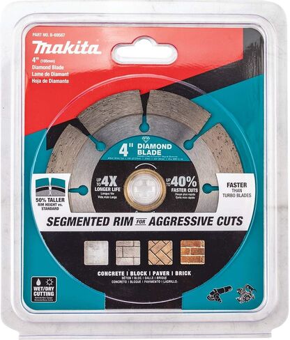 Makita B-69587 4" Diamond Blade, Segmented, General Purpose in Saudi Arabia