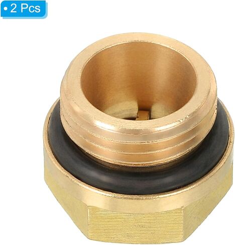 PATIKIL Air Compressor Oil Sight Glass, 2 Pack M16*1.5 Male Thread Brass Oil Liquid Level Gauge Air Compressor Parts with O-ring in Saudi Arabia