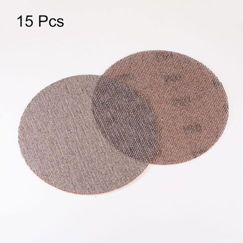 15pcs Mesh Sanding Discs 6 Inch Hook and Loop Sanding Net 60 Grits Dust Free Abrasive Pads for Car Wood Drywall Metal Polishing & Grinding in Saudi Arabia