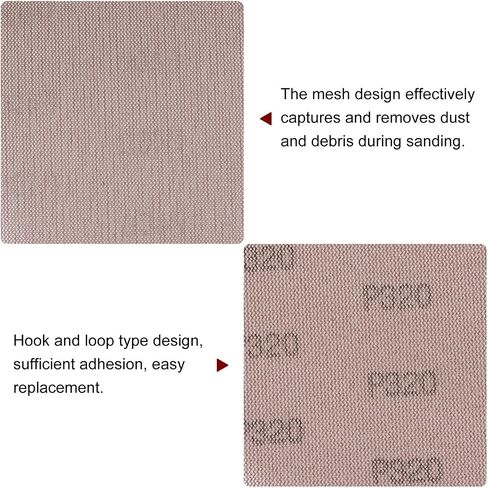 15pcs Mesh Sanding Discs 6 Inch Hook and Loop Sanding Net 60 Grits Dust Free Abrasive Pads for Car Wood Drywall Metal Polishing & Grinding in Saudi Arabia