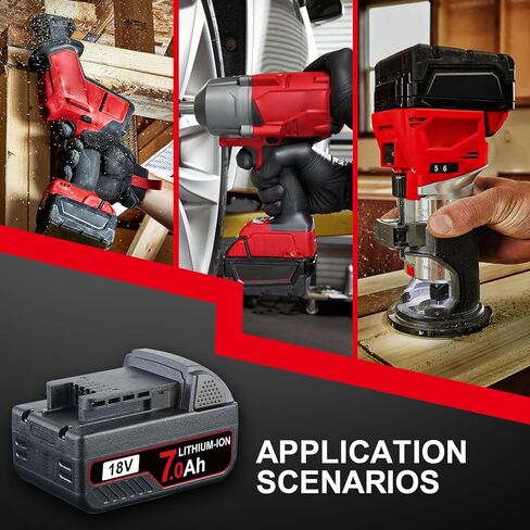 2 حزمة 7.0Ah بطارية ليثيوم أيون بديلة لأدوات ميلووكي M-18 بطارية 18 فولت in Kuwait