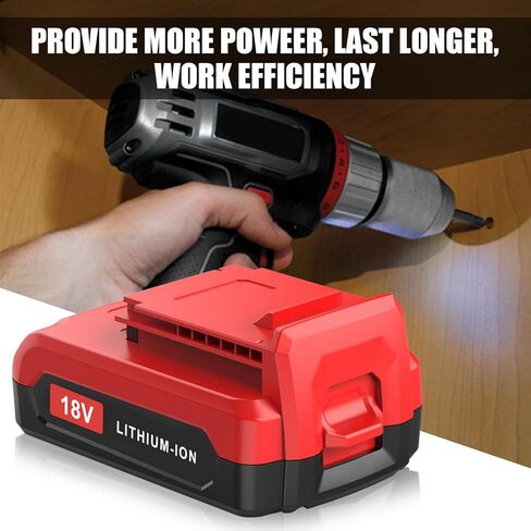Munikind PC18BLX 18V Replacement for Porter Cable 18V Battery Compatible with Porter Cable Battery 18 Volt PC18B PC18BL PC18BLX PCC489N PC188 PCXMVC Cordless Power Tools 2Pack 3000mAh in Kuwait