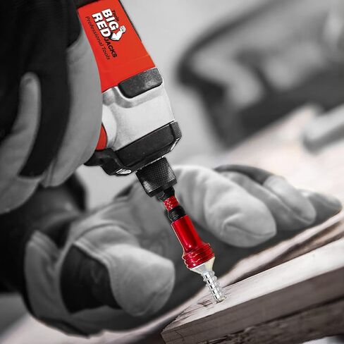 BIG RED BHT-5MTIB01-1 Torin Magnetic Torsion Impact Bit Set, 1/4" Hex Shank Screwdriver Bits, 5-Piece in Saudi Arabia