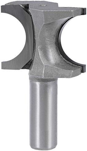 uxcell Router Bit 1/2 Shank 7/8 inch Dia Half Round End Mill, 2 Flute Bull Nose Grooving Carbide for Woodworking Engraving Edge Trimmer in Saudi Arabia