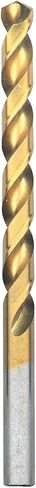 BOSCH TI4154 27/64 In. x 5-3/8 In. Titanium Nitride Coated Metal Drill Bit with 3/8 In. Reduced Shank for Applications in Heavy-Gauge Carbon Steels, Light Gauge Metal, Hardwood,1-Piece in Saudi Arabia
