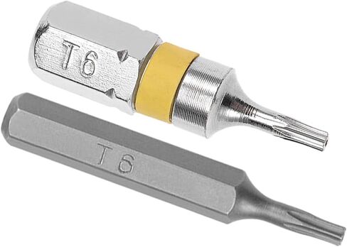 uxcell 14pcs 25mm Long 1/4" and 5/32" Hex Shank Torx Screwdriver Bit Set,25mm and 28mm Length T6 Security Torx Screw Driver Kit Tools S2 High Alloy Steel in Saudi Arabia