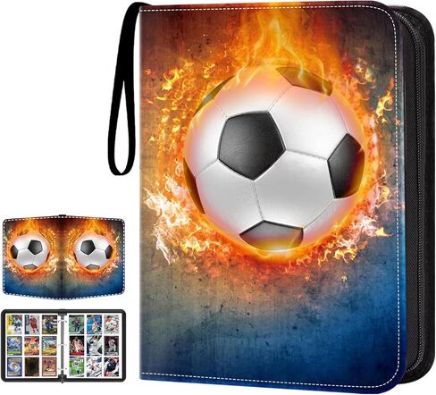 HESTECH Baseball Card Binder with Sleeves 900 Pockets 3 Ring Trading Playing Collection Card Holder Photo Albums Storage Large Organizer Big Case with 50 Pages Removable Sleeves for Sports Game Cards in Kuwait