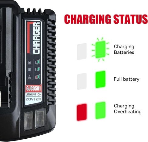 بديل VANON لشاحن بطارية Craftsman 20V CMCB104، متوافق مع بطارية ليثيوم أيون 20 فولت V20 بحد أقصى CMCB202 CMCB204 CMCB209 CMCB206. in Kuwait